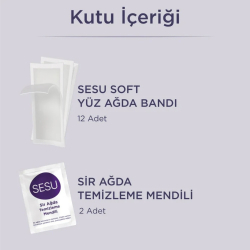 Sesu Soft Yüz Ağda Bandı 12'li - 3
