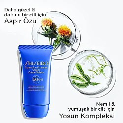 Shiseido GSC Blue Expert Sun Protector SPF50+ Güneş Koruyucu Krem 50 ml - 4