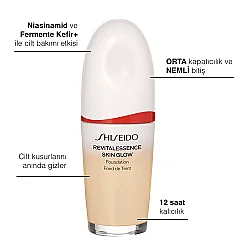 Shiseido Revitalessence Skin Glow Işıltılı Likit Fondöten SPF30 320 Pine 30 ml - 4