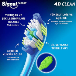 Signal Ultra Clean Expert 4D Clean Diş Fırçası 1+1 Orta - 4