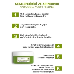 Sinoz Avocado Bomb Nemlendirici ve Arındırıcı Vücut Peelingi 300 gr - 3