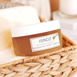 Sinoz Besleyici Arındırıcı Nemlendirici Bal & Süt Vücut Peelingi 300gr - 4