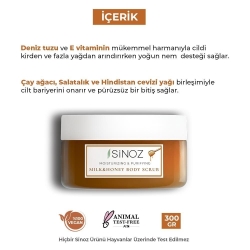 Sinoz Besleyici Arındırıcı Nemlendirici Bal & Süt Vücut Peelingi 300gr - 3