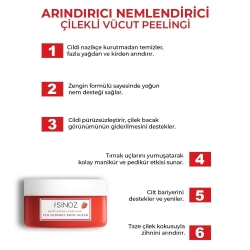 Sinoz Besleyici Arındırıcı Nemlendirici Çilekli Vücut Peelingi 300gr - 2