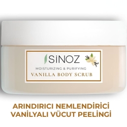 Sinoz Besleyici Arındırıcı Nemlendirici Vanilyalı Vücut Peelingi 300gr - Sinoz