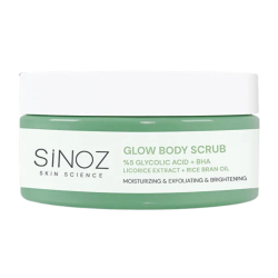 Sinoz Nemlendirici Arındırıcı ve Aydınlatıcı Glow %5 Glikolik Asit Vücut Peelingi 200 gr - Sinoz