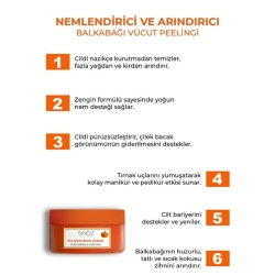 Sinoz Nemlendirici ve Arındırıcı Balkabağı Vücut Peelingi 300 gr - 3