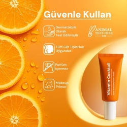 Sinoz Vitamin Kokteyl Nemlendirici Yüz Kremi ve Makyaj Bazı 50ml - 6