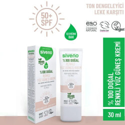 Siveno %100 Doğal Renkli Yüz Güneş Kremi 30 ml - Siveno