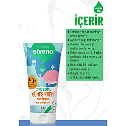 Siveno Bebekler için Doğal Güneş Kremi 50 SPF 50ml - 3