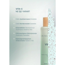 Skin Sensual Vita-c Postbiotic ve Cilt Tonu Eşitleyici Cilt Bakım Serumu 30ml - 2