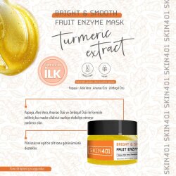 Skin401 Aydınlatıcı & Pürüzsüzleştirici Meyve Enzim Maske 100ml - 2