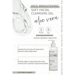 Skin401 Pirinç Özlü Aydınlatıcı Yüz Temizleme Jeli 200ml - 2