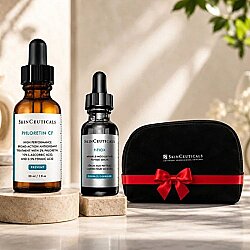 SkinCeuticals Phloretin CF 30 ml & P-TIOX Serum 15 ml Kırışıklık, Leke Karşıtı Cilt Tonunu Eşitleyici Çantalı Set - Skin Ceuticals (1)