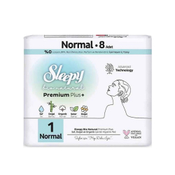 Sleepy Bio Natural 1 Normal Hijyenik Ped 8'li - Sleepy