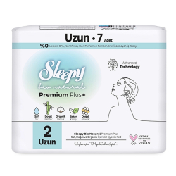 Sleepy Bio Natural 2 Uzun Hijyenik Ped 7'li - Sleepy