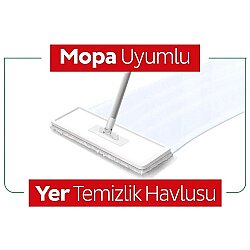 Sleepy Easy Clean Beyaz Sabun Katkılı Mopa Uyumlu Yer Temizlik Havlusu 50 Yaprak - 4