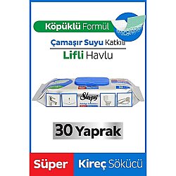 Sleepy Easy Clean Süper Kireç Sökücü Yüzey Temizlik Havlusu Mendili 30 Yaprak - 3