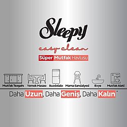 Sleepy Easy Clean Süper Yüzey Temizlik Mutfak Havlusu Mendili Greyfurt Yağlı 50 Yaprak - 5