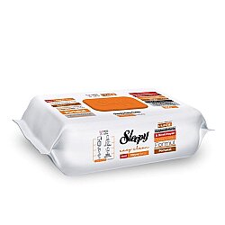 Sleepy Meyve Serisi Yüzey Temizlik Havlusu Mendili Portakal 100 Yaprak - Sleepy