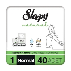 Sleepy Natural Ultra Hassas Günlük Ped Normal 40 Adet - Sleepy