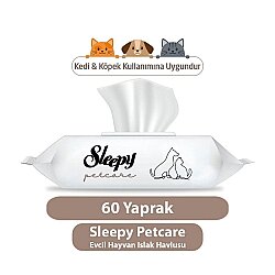 Sleepy Petcare Evcil Hayvan Islak Havlusu 60 Yaprak - Sleepy (1)