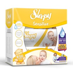 Sleepy Sensitive Kutulu Islak Havlu 50x3'lü - Sleepy