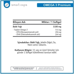 Smartcaps Omega 3 Premium 50 Adet Softjel - 2