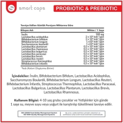 Smartcaps Probiyotik & Prebiyotik 10B 30 Saşe - 2