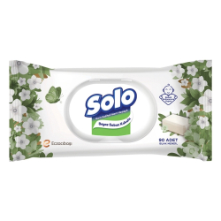 Solo Beyaz Sabun Kokulu Islak Mendil 90 Adet - Solo