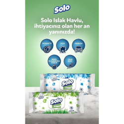Solo Islak Havlu 90 Adet Okyanus Ferahlığı - 4