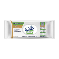 Solo Yüzey Temizleme Havlusu 100'lu Beyaz Sabun - Solo