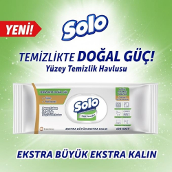 Solo Yüzey Temizleme Havlusu 100'lu Beyaz Sabun - 3