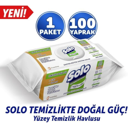 Solo Yüzey Temizleme Havlusu 100'lu Beyaz Sabun - 4