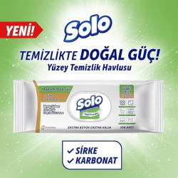 Solo Yüzey Temizleme Havlusu 100'lu Beyaz Sabun - 5