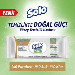 Solo Yüzey Temizleme Havlusu 100'lu Beyaz Sabun - 6