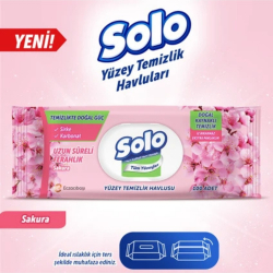 SOLO YÜZEY TEMİZLİK HAVLUSU 100 LÜ Sakura - 3