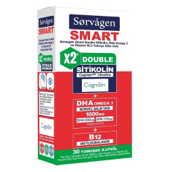Sorvagen Smart Double Sitikolin 30 Kapsül