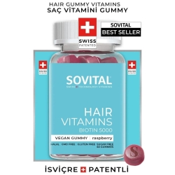 Sovital Hair Vegan Gummy Saç Vitamini 60 Adet - Sovital