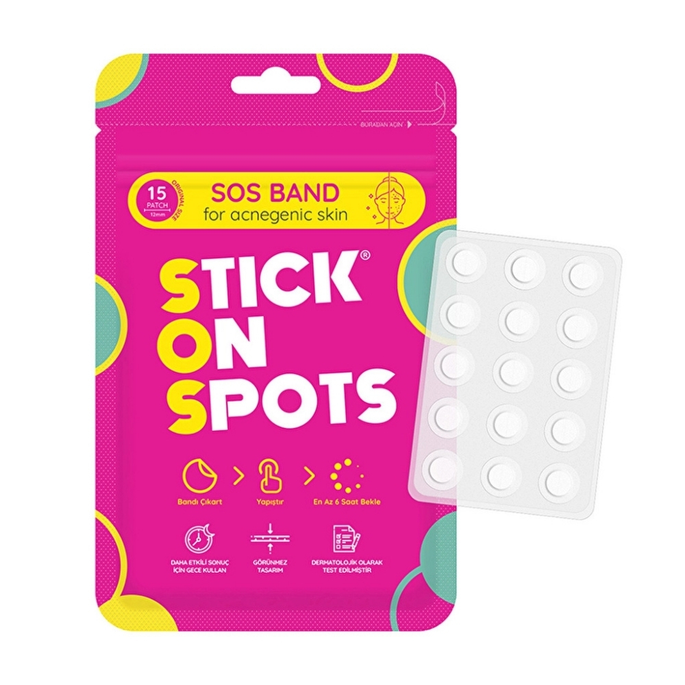 Stick On Spots SOS Sivilce ve Akne Bandı 15 Adet - Stick On Spots (1)