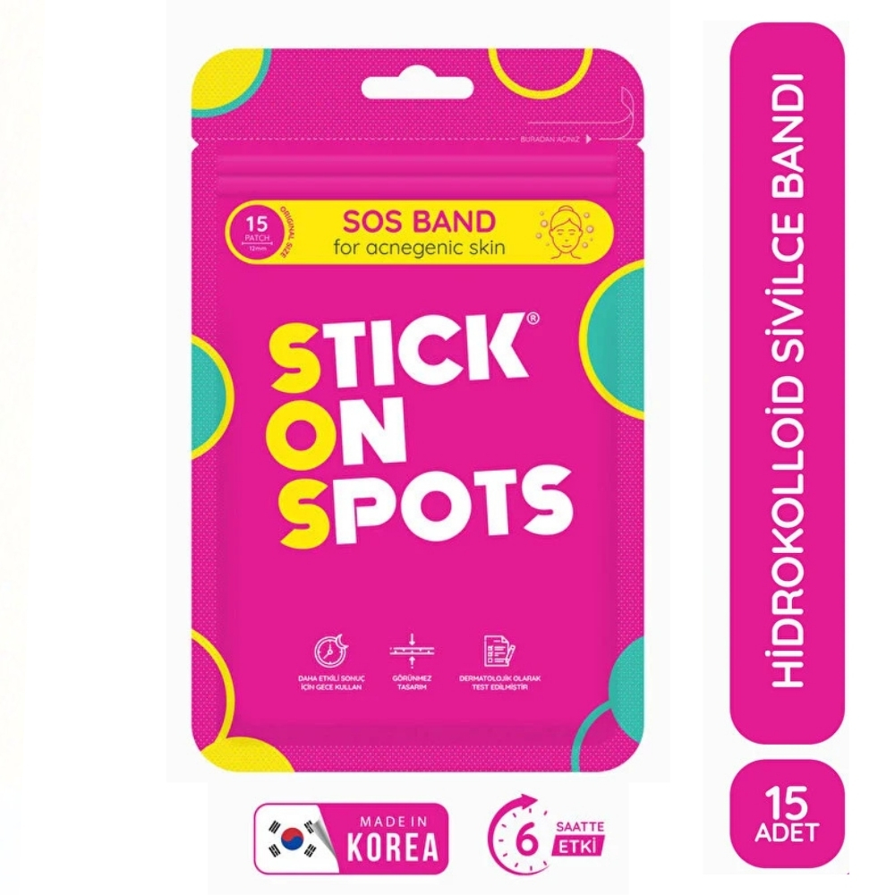 Stick On Spots SOS Sivilce ve Akne Bandı 15 Adet - Stick On Spots