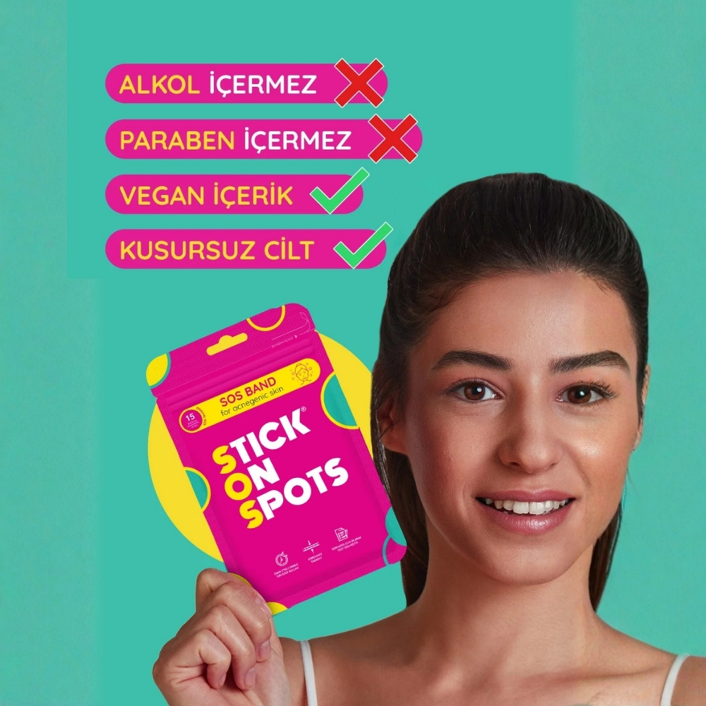 Stick On Spots SOS Sivilce ve Akne Bandı 15 Adet - 5