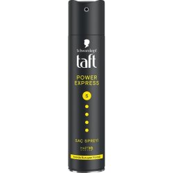 Taft Power Express Saç Şekillendirici Sprey 250ml - No:5 Hızla Kuruyan Güçlendirici & Uzun Süreli Tutuş Etkili - Taft