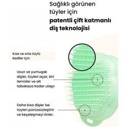 Tangle Teezer Cat Grooming Brush Green Kedi Bakım Fırçası - 4