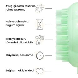Tangle Teezer Cat Grooming Brush Green Kedi Bakım Fırçası - 5