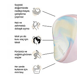 Tangle Teezer Compact Styler Kolay Tarama Fırçası Ice Cream Swirl - 5