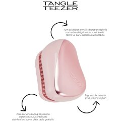 Tangle Teezer Compact Styler Rose Gold Ivory Saç Fırçası - 5