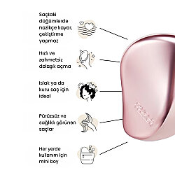 Tangle Teezer Compact Styler Pink Matte Chrome - 6