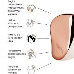 Tangle Teezer Compact Styler Rose Gold Vory Saç Fırçası - 5