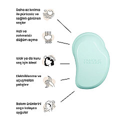 Tangle Teezer Fine&Fragile Mint Saç Fırçası - 6